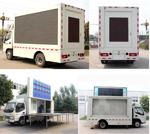 Τηλεοπτικά τοποθετημένα φορτηγό οδηγημένα πολυμέσα οθονών οχημάτων HD που διαφημίζουν P5 P6 P8 P10 1
