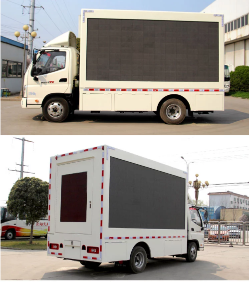Τηλεοπτικά τοποθετημένα φορτηγό οδηγημένα πολυμέσα οθονών οχημάτων HD που διαφημίζουν P5 P6 P8 P10 0