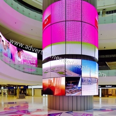 Ευέλικτη εγκατάσταση Διαφημιστική οθόνη LED Προσαρμοσμένο μέγεθος οθόνης