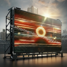 Ανθεκτική σιδερένια οθόνη LED 192x192mm Μέγεθος ενότητας 100 χρόνια διάρκεια ζωής για διαφήμιση επιπτώσεων