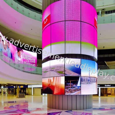 Ευέλικτη εγκατάσταση Διαφημιστική οθόνη LED Προσαρμοσμένο μέγεθος οθόνης