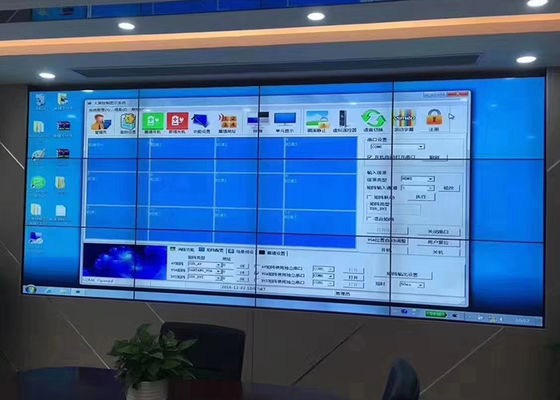 55 ιντσών 4x4 στενό μασέλι LED τοίχος βίντεο τοίχος τοποθετημένο 3000 1 συμβόλαιο